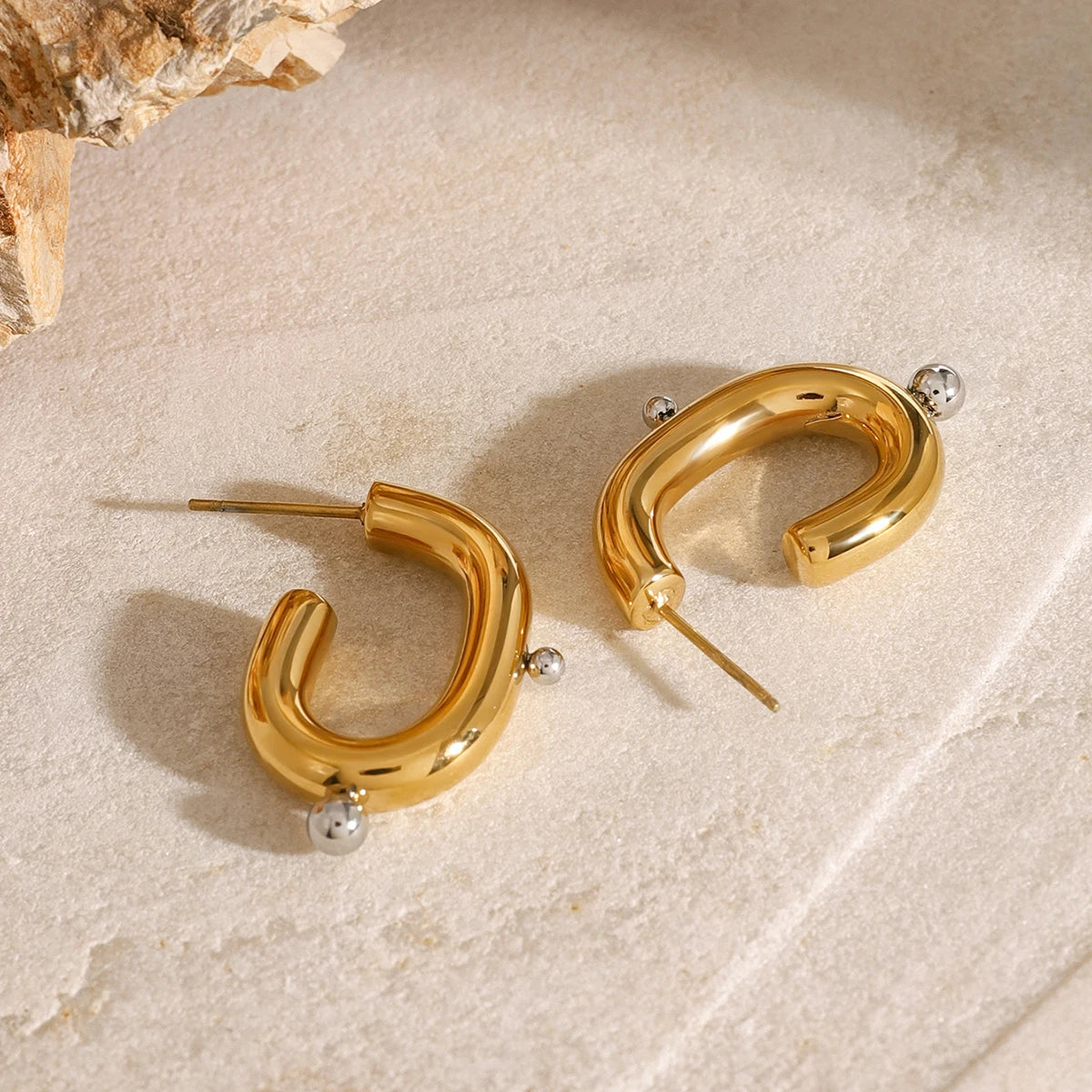 Large C Shaped Hoops