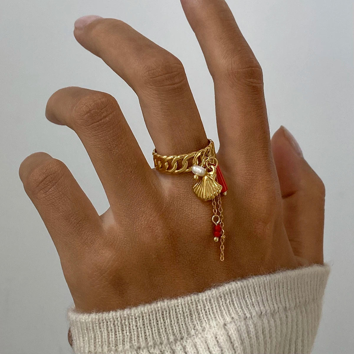 Kendra Adjustable Charm Ring