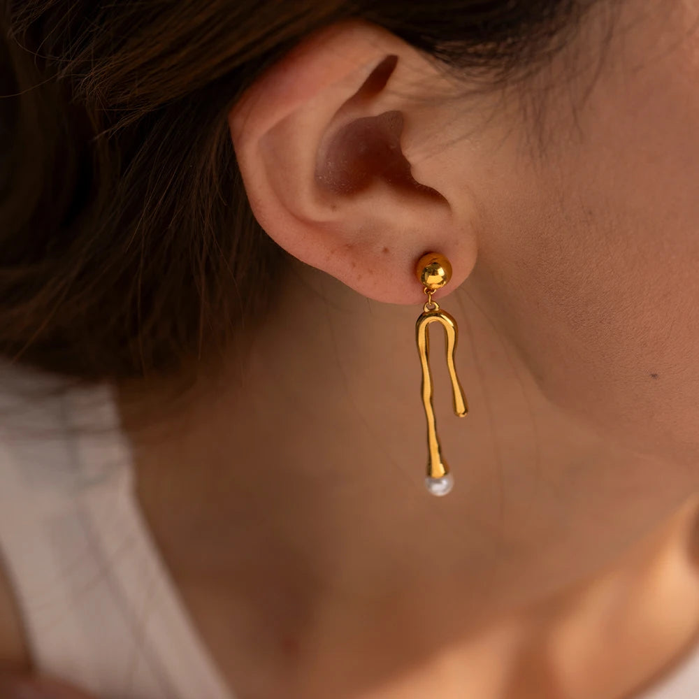 Rylee Asymmetrical Drip Earrings